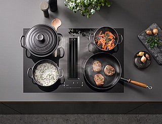 ������ ��������� Miele KMDA 7676 FL-A �� ����� ������ (DownDraft)