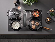 כיריים אינדוקציה Miele KMDA 7676 FL-A עם יניקה מובנית (DownDraft) כיריים אינדוקציה Miele KMDA 7676 FL-A עם יניקה מובנית (DownDraft)